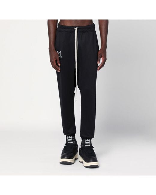 Champion x Rick Owens Black Prisoner Drawstring Joggers for men