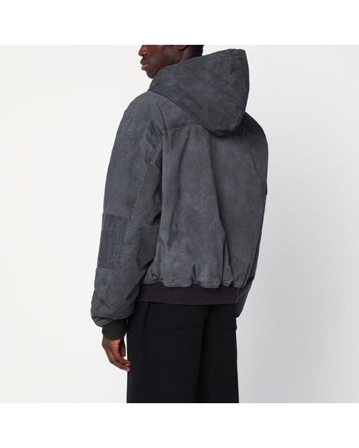 Represent Gray Faded Hooded Jacket for men