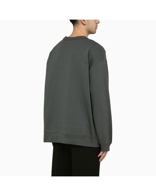 Dries Van Noten Gray Hax Crewneck Sweatshirt Steel for men