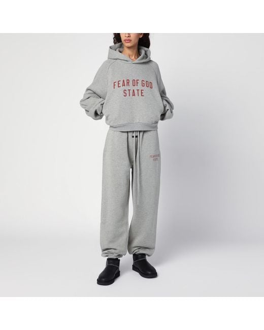 Fear Of God Gray Grey jogging Trousers With Logo