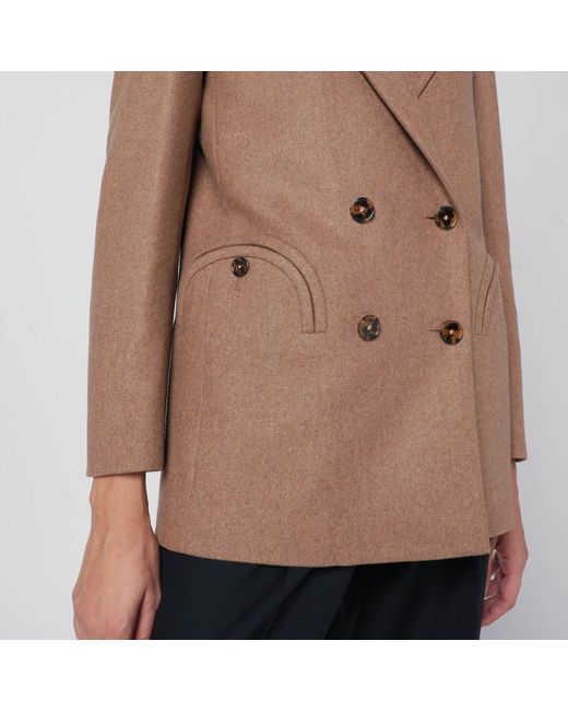 Blazé Milano Natural Cholita Blazer Aus Wolle Und Kaschmir
