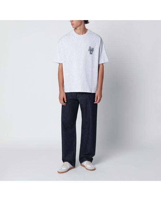 A.P.C. White Bruno Chiné Cotton T-Shirt for men