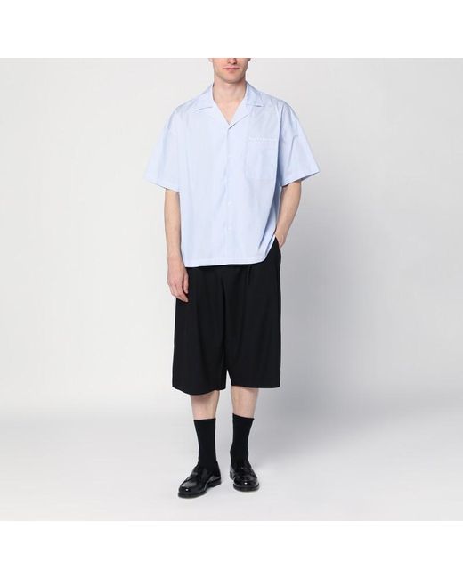 Camicia azzurra a righe in cotone di New Amsterdam Surf Association in White da Uomo