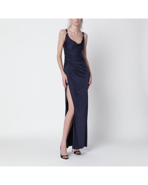 Abito Da Sera Blu di Versace in Blue