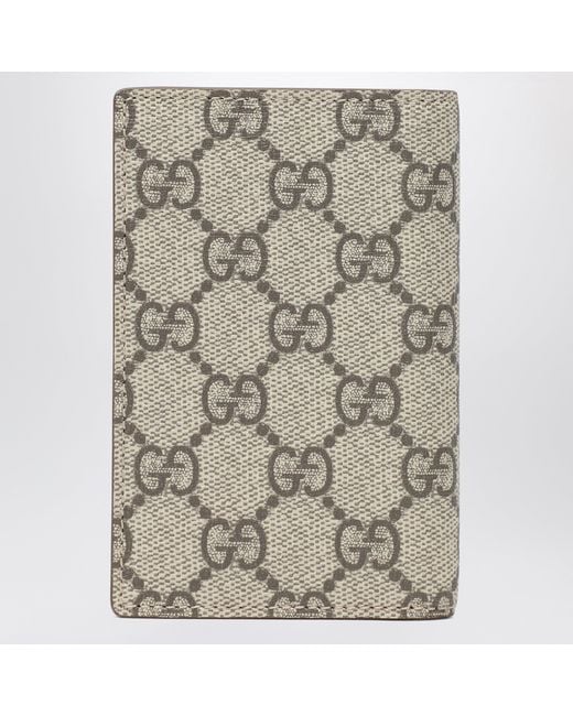 Gucci Natural gg Supreme Fabric Wallet In /ebony for men