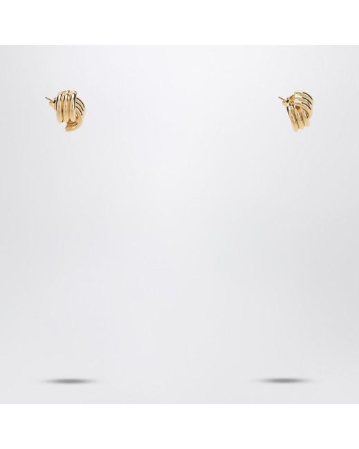Orecchini in ottone dorati di Anine Bing in White