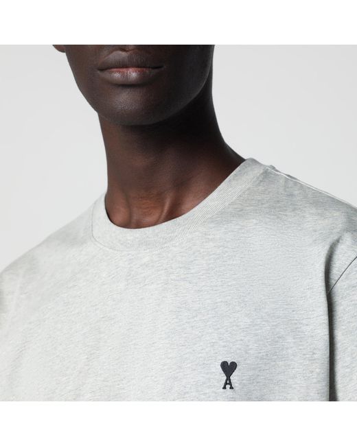 AMI White T-Shirt Ami De Coeur for men