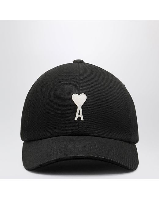 AMI Black Ami De Coeur Baseball Cap for men