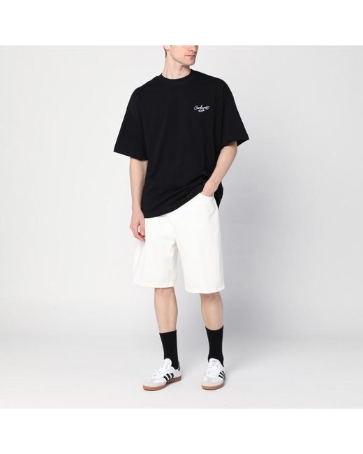 Carhartt Black S/s Signature Script T-shirt for men