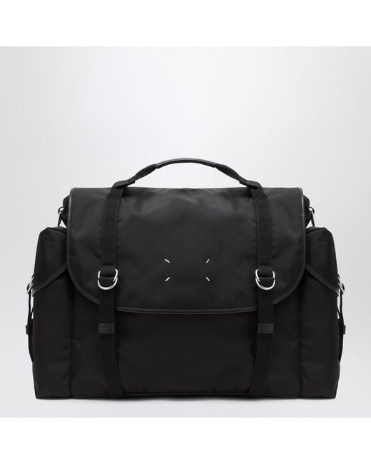 Maison Margiela Schwarze High-Tech-Schultertasche in Black für Herren