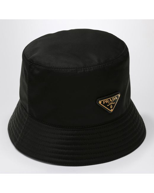 Prada Black Re-Nylon Bucket Hat