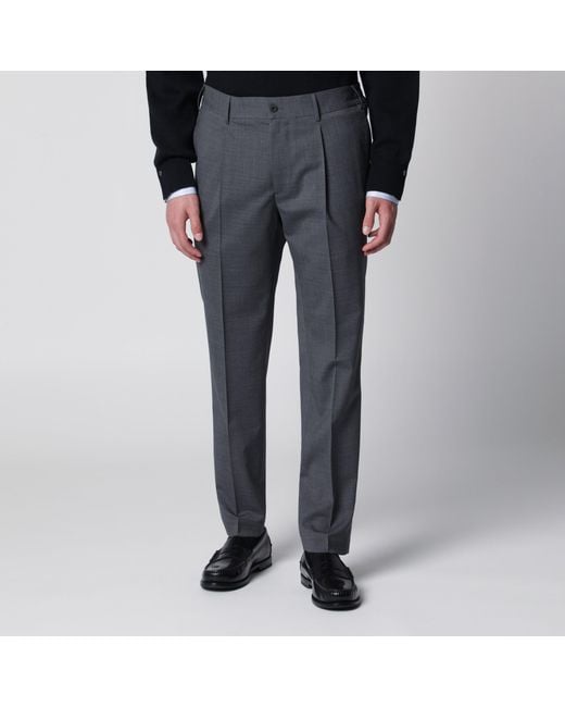 Santaniello Blue Dark Trousers for men