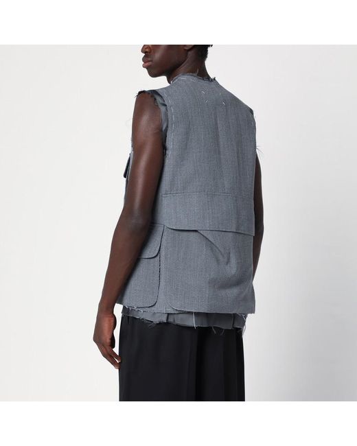 Maison Margiela Weste Work in Blue für Herren