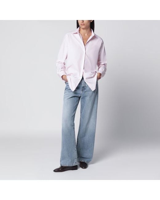 Rohe White Cotton Button-Down Shirt