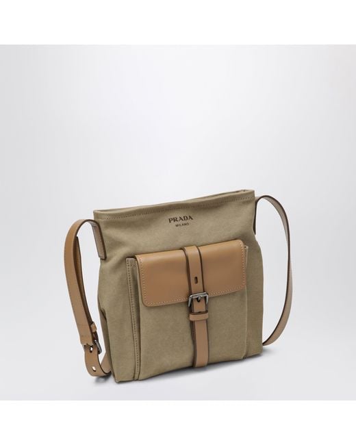 Prada Brown Route Crossbody Bag for men