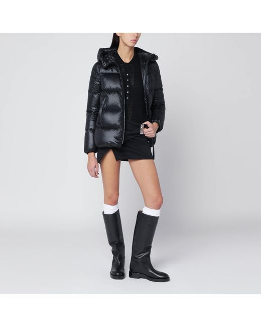 Moncler Black Shiny Zip Jacket