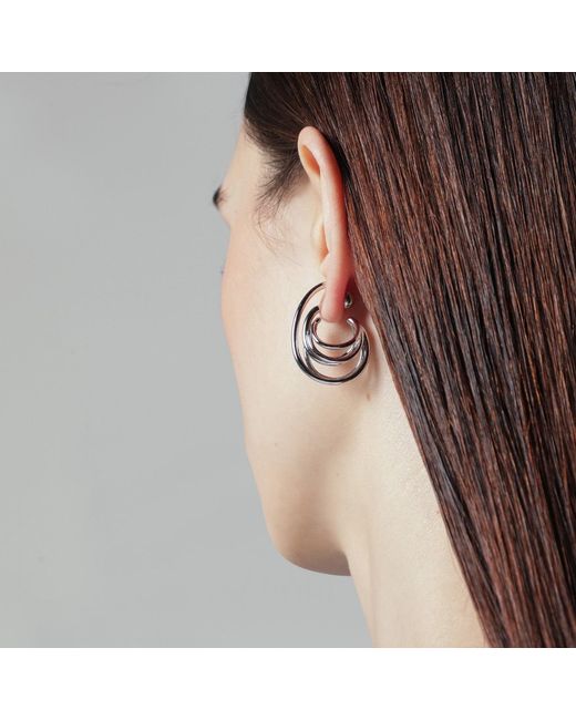 Circular Earrings di Panconesi in Metallic