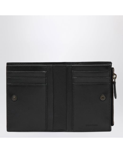 Balenciaga Black Le City Bi-Fold Lambskin Wallet