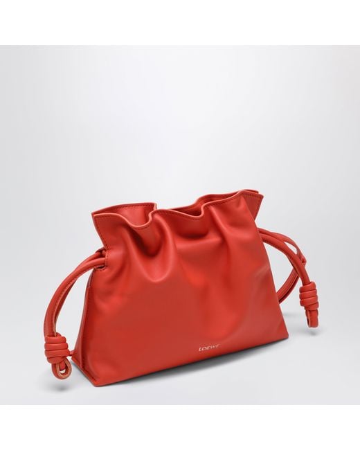 Loewe Red Mini Flamenco Clutch