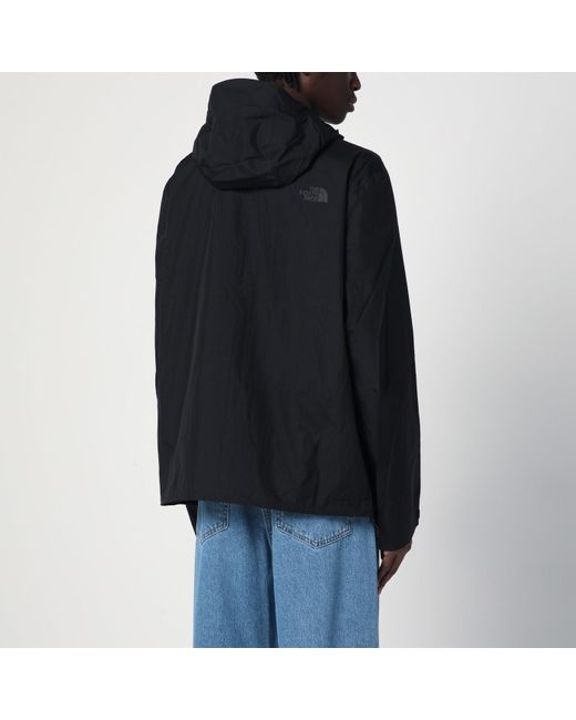 The North Face Black Windbreaker Jacket With Zipper for men