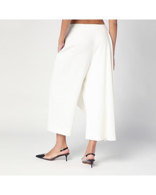Alaïa White Asymmetrical Trouser Skirt
