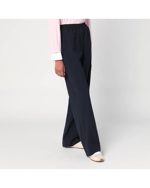 Miu Miu Blue Wool Pants