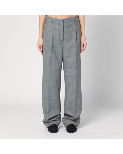 Prada Gray Wide Trousers