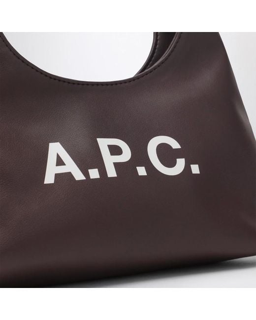 A.P.C. Purple Braune Baby Ninon Tasche