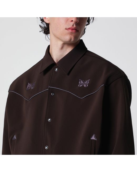 Needles Black Piping Cowboy Jacket for men