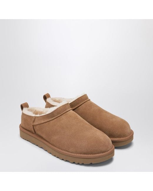 Ugg Brown Ankle Boots Micro Color Chestnut