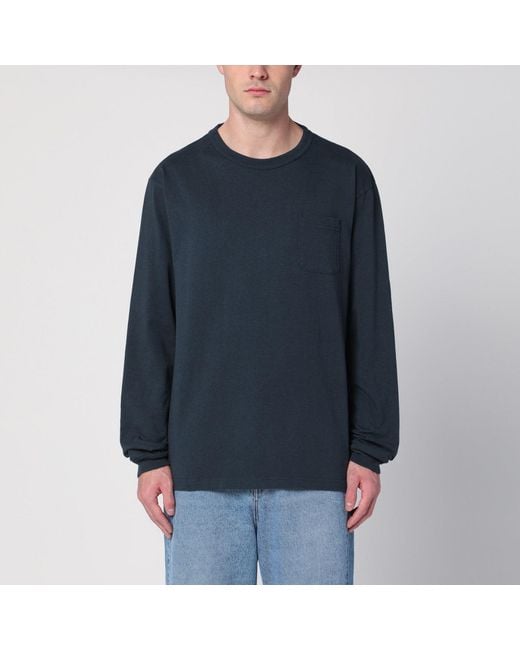 Champion Blue Long-Sleeved T-Shirt for men