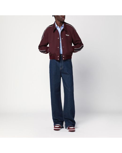Gucci Red Bomber Bordeaux for men