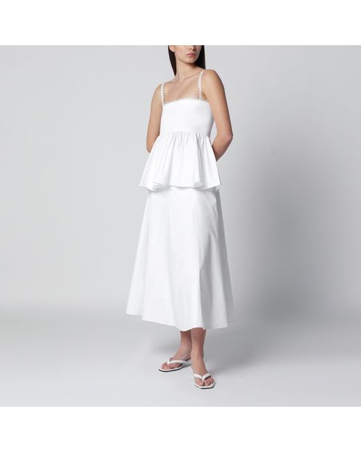 Jacquemus White Flared Triangle Skirt