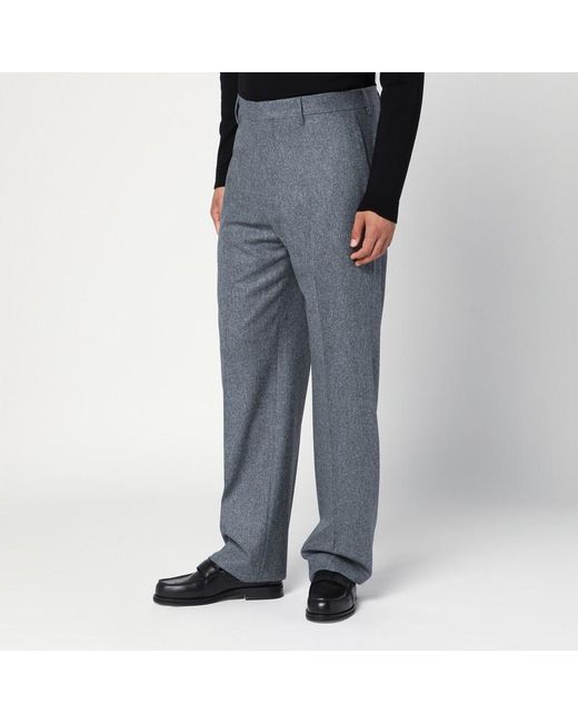 Tagliatore Gray Wool Trousers for men