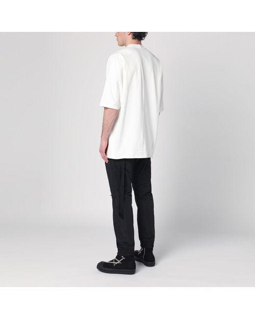 Rick Owens White Oversized T-Shirt for men