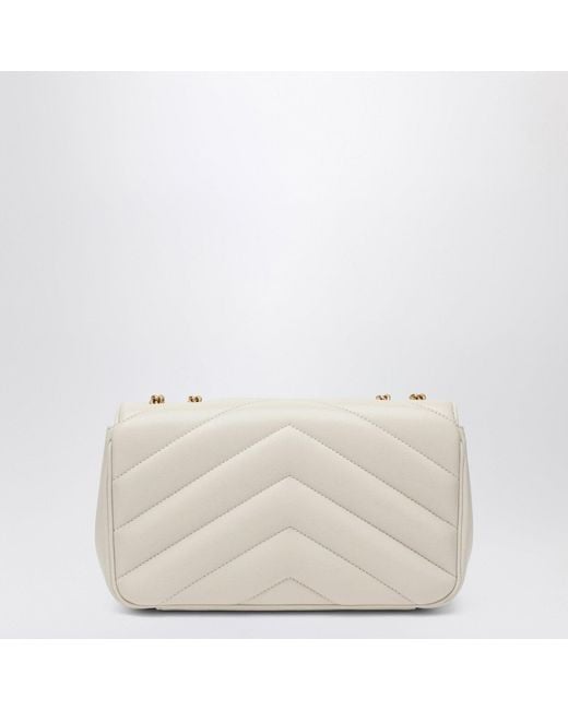 Saint Laurent Natural Loulou Small Bag Leather