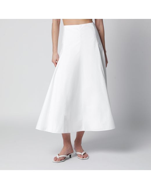 Jacquemus White Flared Triangle Skirt