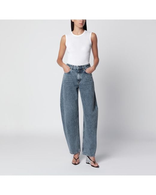 Alaïa Blue Rounded Denim Jeans