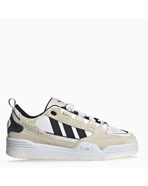 Sneaker bassa adi2000 bianca/beige/nera di Adidas Originals in Gray