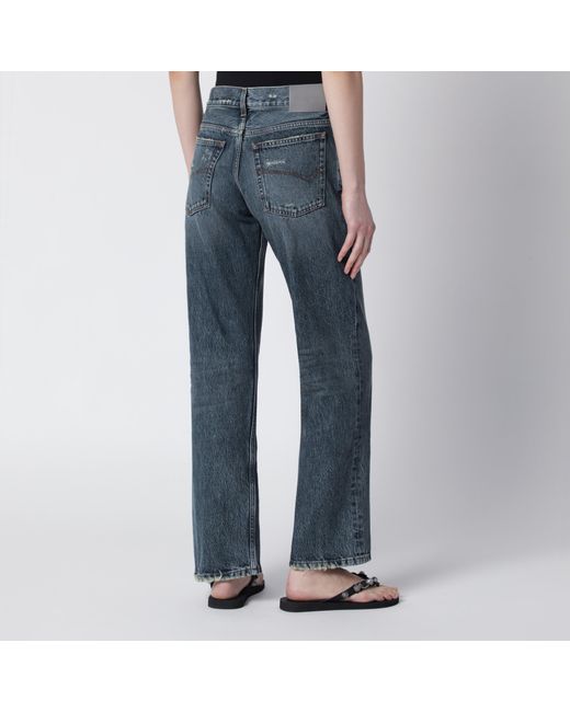 Balenciaga Blue Vintage Jeans With Worn Effect