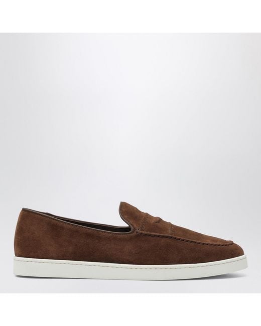 Church's Brown Suede Peebles Loafers for men