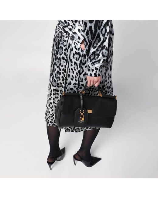 Borsa a mano my sicily in pelle nera di Dolce & Gabbana in Black
