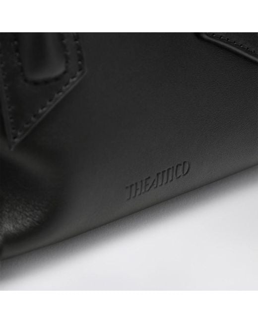 Sac La Passeggiata Mini En Cuir The Attico en coloris Black