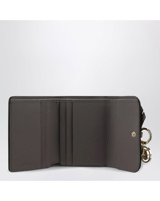 Chloé Gray Small Alphabet Trifold Wallet