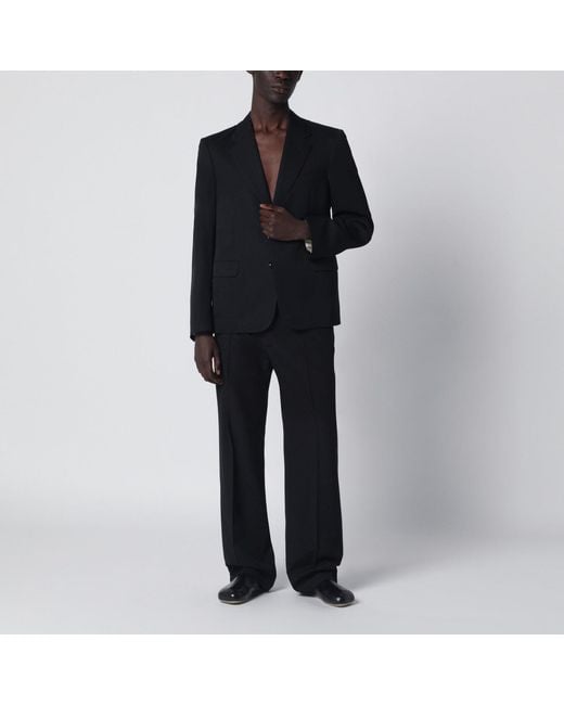 Maison Margiela Black Wool Single-Breasted Jacket for men