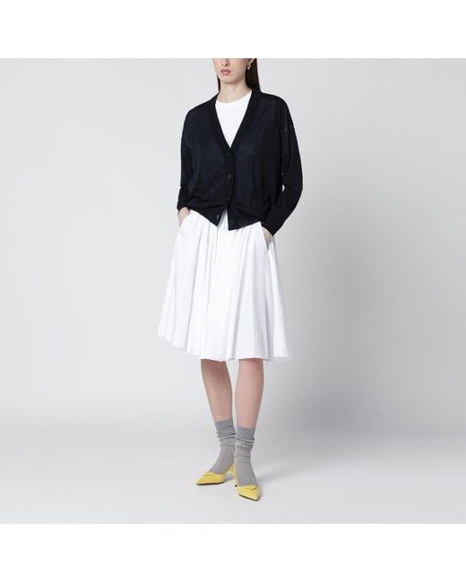 Roberto Collina Blue Navy Wool Cardigan