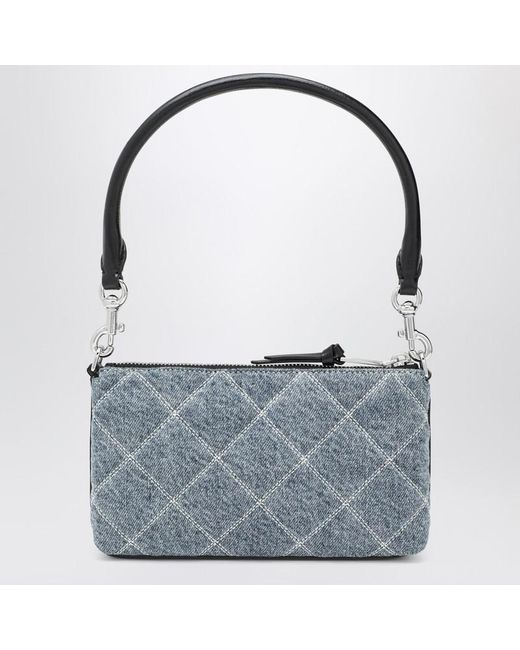 Marc Jacobs Blue Pochette Snapshot Aus Gestepptem Denim