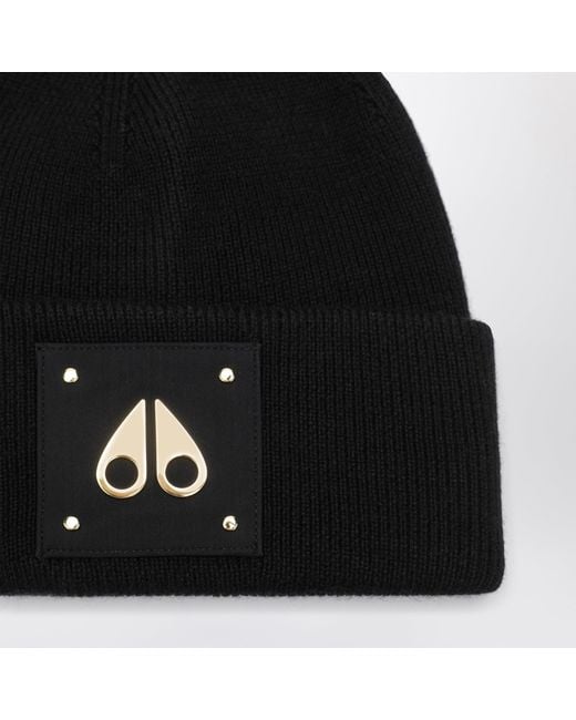 Moose Knuckles Black Series Icon Wool Beanie for men