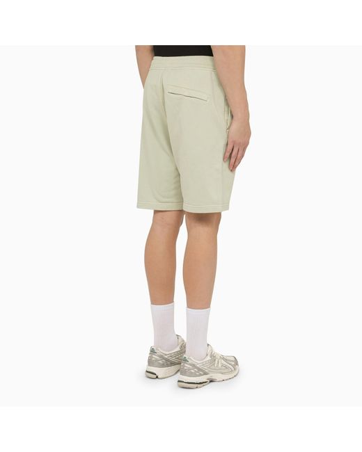Stone Island Natural Pistachio-coloured Cotton Bermuda Shorts for men