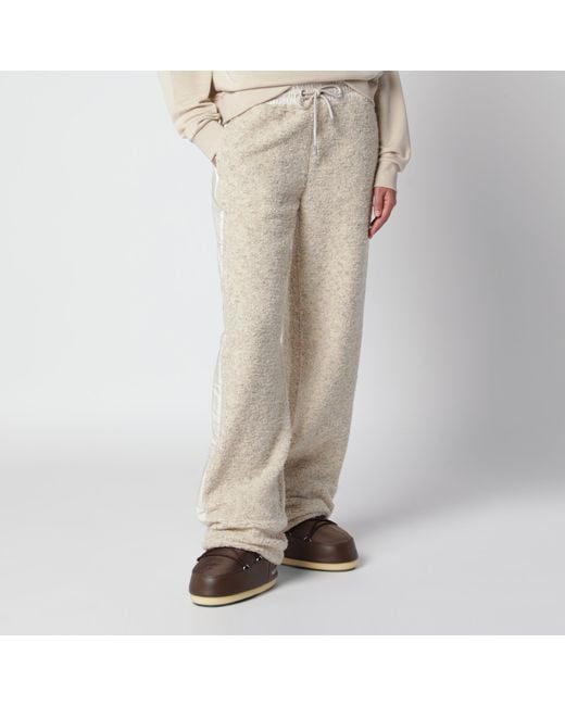 Moncler Natural Ivory Bouclé Trousers